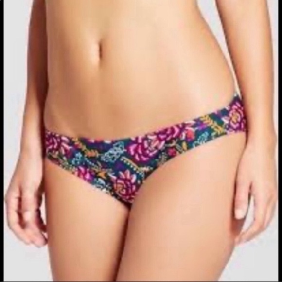 Xhilaration Floral Bikini Bottoms - Picture 1 of 4